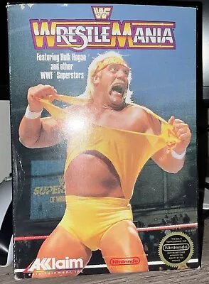 Wrestlemania Wwf Nintendo Game With Box Poster And Instructions • $0.65