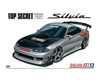 Aoshima 1/24 TOP SECRET S15 SILVIA 1999 NISSAN  Plastic Model Kit • $39.99