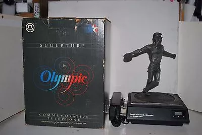 Vintage Marcel Jovine 1984 Olympics Sculpture Discus Thrower Plus Phone Rare  • $119.99