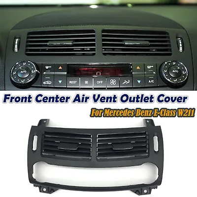 Dashboard Center Vent Outlet Panel Cover For Benz E-Class W211 2003-08 Black 1PC • $43.11