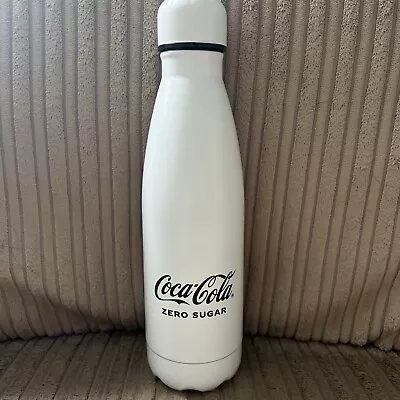 Coca-Cola Zero Vacum Insulated Stainless Steel Water Bottle - White • £9.99