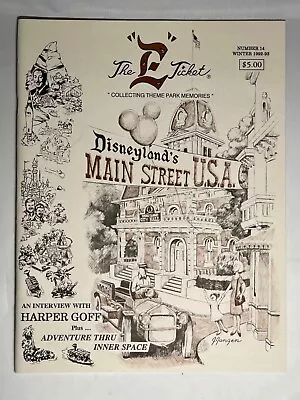 E Ticket Disneyland Magazine  Main Street  #14 Winter 1992-93 Mint Condition • $80