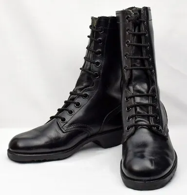 New Us Military Ro-search Black Polished Leather Combat Boots All Sizes • $80.99