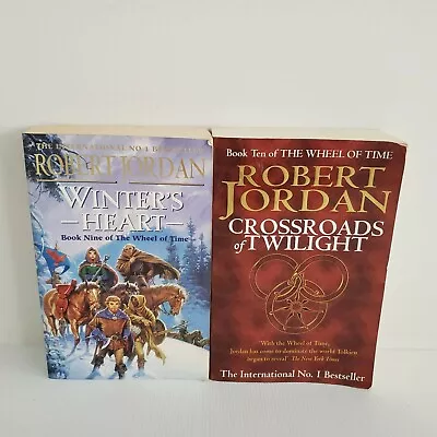 2x Robert Jordan Wheel Of Time Books 9 & 10 (Large Paperbacks) • $22