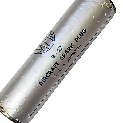 SAFIR B-57 AIRCRAFT SPARK PLUG Vintage Sealed In Package AVIATION AIRPLANE PARTS • $19.99