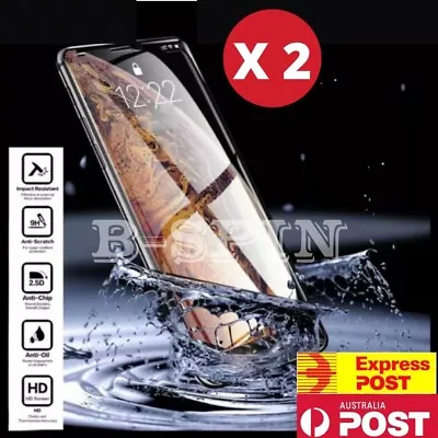 $4.99 • Buy 2 X Screen Protector Tempered Glass IPhone 15 Pro Max Plus 14 13 12 11 XR X XS 8
