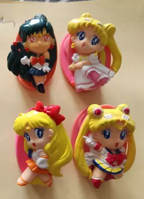 Pretty Soldier Sailor Moon Magnet Clip Lot Of 4 Pluto Serenity Venus Super Moon • $9.99