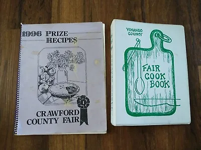 Pair Of Western Pa County Fair Cook Books - Venango - Crawford • $12.99