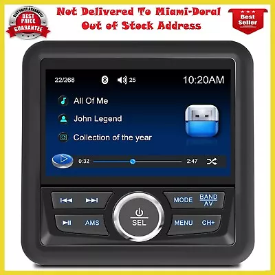 Audio Systems Marine Gauge Receiver - Weatherproof 4-inch Display Screen Bu... • $80.12