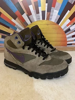 Vintage Nike ACG Air Caldera Hiking Boots Brown Purple Women's Sz 8 931012-IB • $39.99