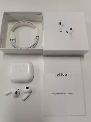 Apple Airpods (3rd Generation) Bluetooth With Earbuds Earphone Charging Case - • $43