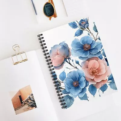 My Brand Beautiful Floral Spiral Journal Notebook Lined • £9.61