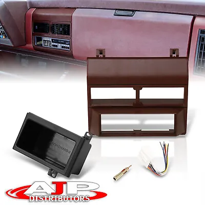 Red Stereo Radio Dash Bezel + Antenna Wire For 1988-1994 Chevy GMC C1500 K1500 • $17.99