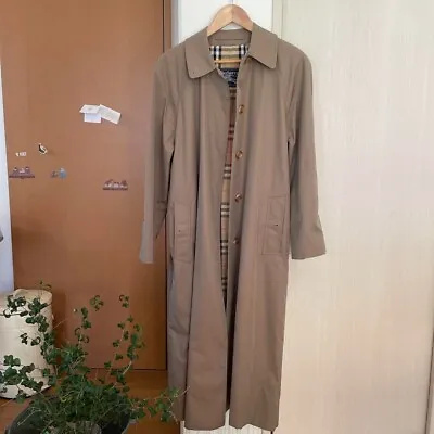 Burberry Trench Coat Size L ' 40 ' Color Khaki Free Shipping From JAPAN!!!!!!!!! • $220