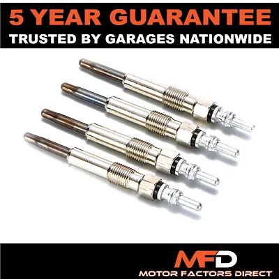 £12.71 • Buy 4x For Nissan Qashqai 1.5 (2007-2010) Diesel Heater Glow Plugs Candles Full Set