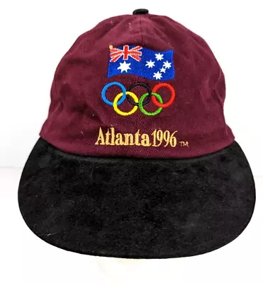 Vintage Atlanta 1996 Olympic Games Cap McDonalds Australia Hat • £24.97