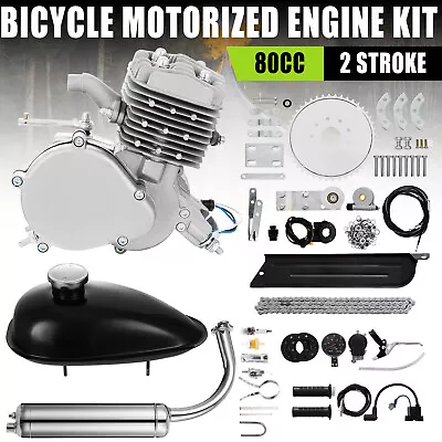 Motorized 80cc Bike 2 Stroke Gas Engine Motor Kits Motorized Bicycle MotorCycle • $89.90
