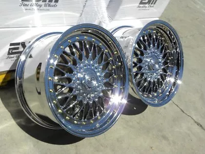 $1150 • Buy Platinum 18x8 +32 18x9.5 +38 ESM 002R Rims 5X100 Wheels VW Jetta Golf GTI