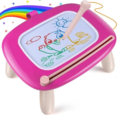 £16 • Buy Magnetic Drawing Board For Kids Erasable Magna Doodle Easy To Use PINK