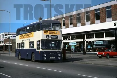 35mm Slide Grimsby Cleethorpes Daimler Fleetline Roe 110 KBE110P 1978 Original • £3.99