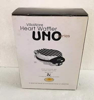 VillaWare V2003 UNO Petite Heart Waffler • $132.59