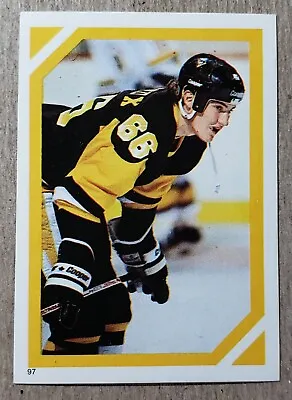 1985-86 O-Pee-Chee Sticker Mario Lemieux RC #97 Pittsburgh Penguins Rookie • $117