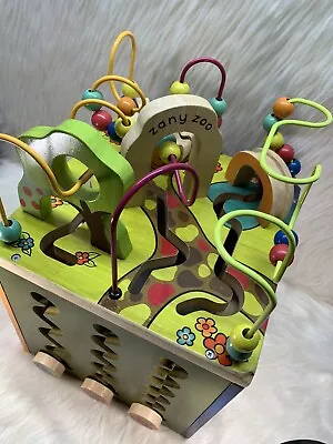 Zany Zoo By B. You Battat Toys Wooden Activity Cube Learning Center Preschool • $24.99