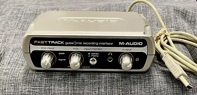 M-Audio Fast Track Guitar Instrument Mic Rec USB Digital Audio Interface • $29.50