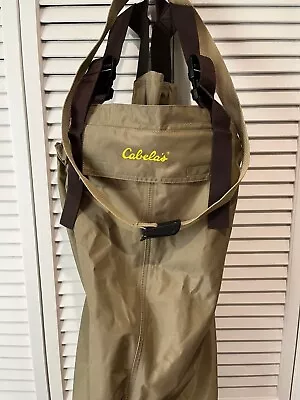 Mens Cabela’s Chest Waders Size 10 Felt-Soled Boots • $95