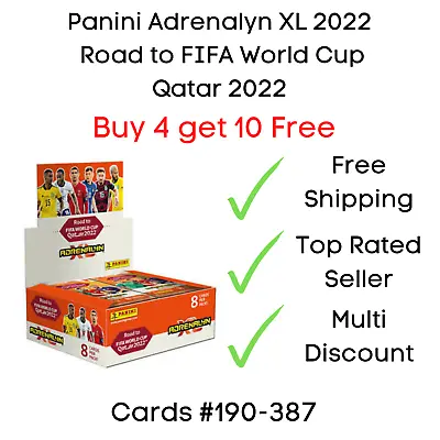 Panini Adrenalyn XL Road To FIFA World Cup Qatar 2022 - Cards #190 - #387 • £1.75