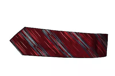 Bugatchi L130427 Men's 100% Silk Tie 60  L 3.5  W Red Multi Color • $63.20