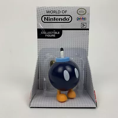 World Of Nintendo Super Mario Bros. Bob-Omb 2.5” Figure 2017 • $11.98