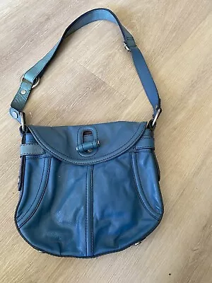 Fossil Blue Leather Handbag • $20
