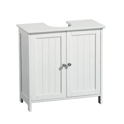 Under Sink Bathroom Cabinet A-1066 AS-45129 WHITE • £48.99