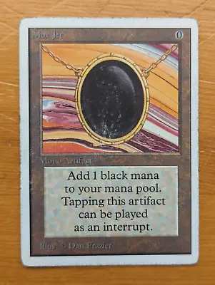 MTG Unlimited Mox Jet - Heavy Play See Pics And Description • $2899