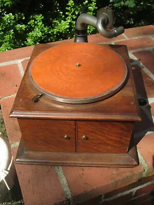 Rare Early Victor Phonograph Vv-iv With Brass Dealer Kodak Plate • $325