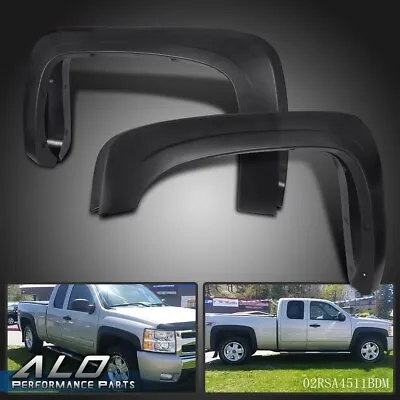 Factory Style Fender Flares Fit For 07-14 Chevy Silverado 1500 2500HD 3500HD • $61.80