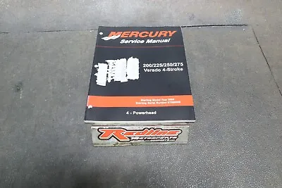 Mercury Service Manual 200/225/250/275 Verado 4-stroke Powerhead 90-896580400 • $14.99