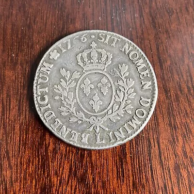 Louis XV - 1766 Silver Ecu - Bayonne (L) Mint • £105