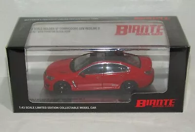$349.95 • Buy 1:43 Biante Holden VF Commodore SSV Redline Red Hot