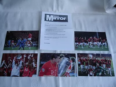 2008 Manchester United Champions League Postcards Daily MIrror • £8.99