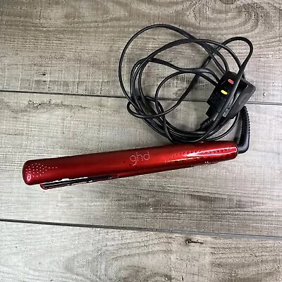 GHD Red 5.0 Professional Ceramic 1  Flat Iron Hair Straightener Working • $29.99