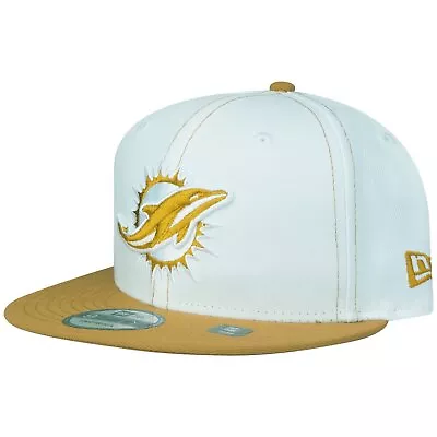 New Era 9Fifty Snapback Cap - Miami Dolphins White / Panama • £34.90