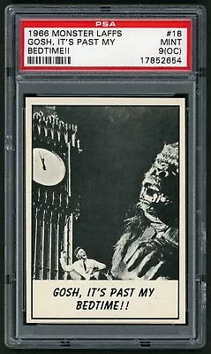 1966 Topps Monster Laffs #18 Gosh It's Past My Bedtime PSA 9OC • $27.89