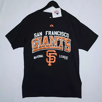 SAN FRANCISCO GIANTS National League MLB Majestic T Shirt Youth XL Or Men's S • $12.88