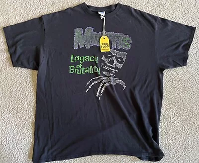 Vintage Look Misfits Junk Food Shirt XL Legacy Of Brutality Punk Horror Danzig  • $50