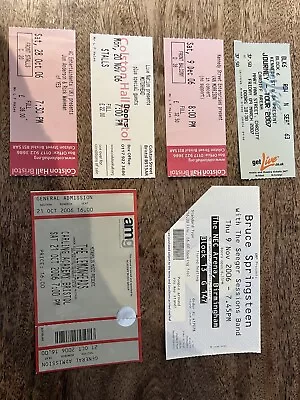 6 X Vintage Concert Tickets - 2006/7 Springsteen Van Morrison Motörhead Journ • $6.21