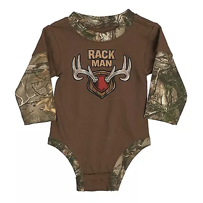 Rack Man Baby Toddler Body Suit Realtree Camo • $17.95