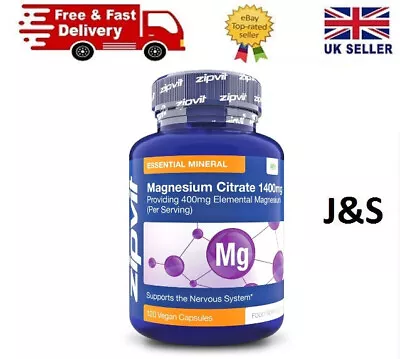 Magnesium Citrate 700mg. 120 Vegan Tablets. Supports Muscle And Bone Health. • £15.89