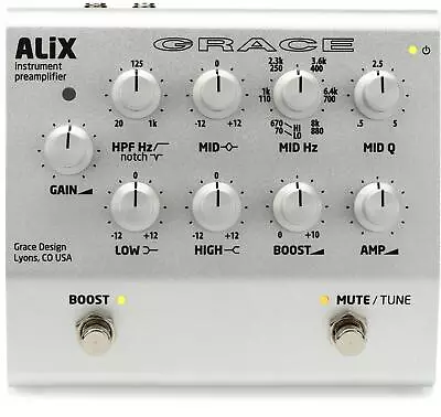 Grace Design ALiX Acoustic Instrument Preamp / EQ / DI / Boost Pedal • $765